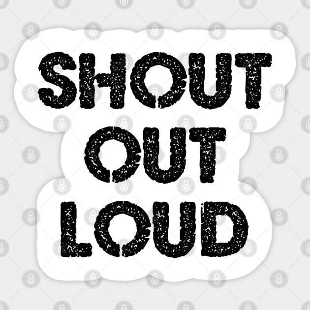 Shout out loud Sticker by Dorran